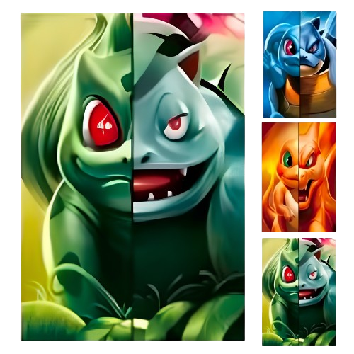 Póster Lenticular Pokémon 3D